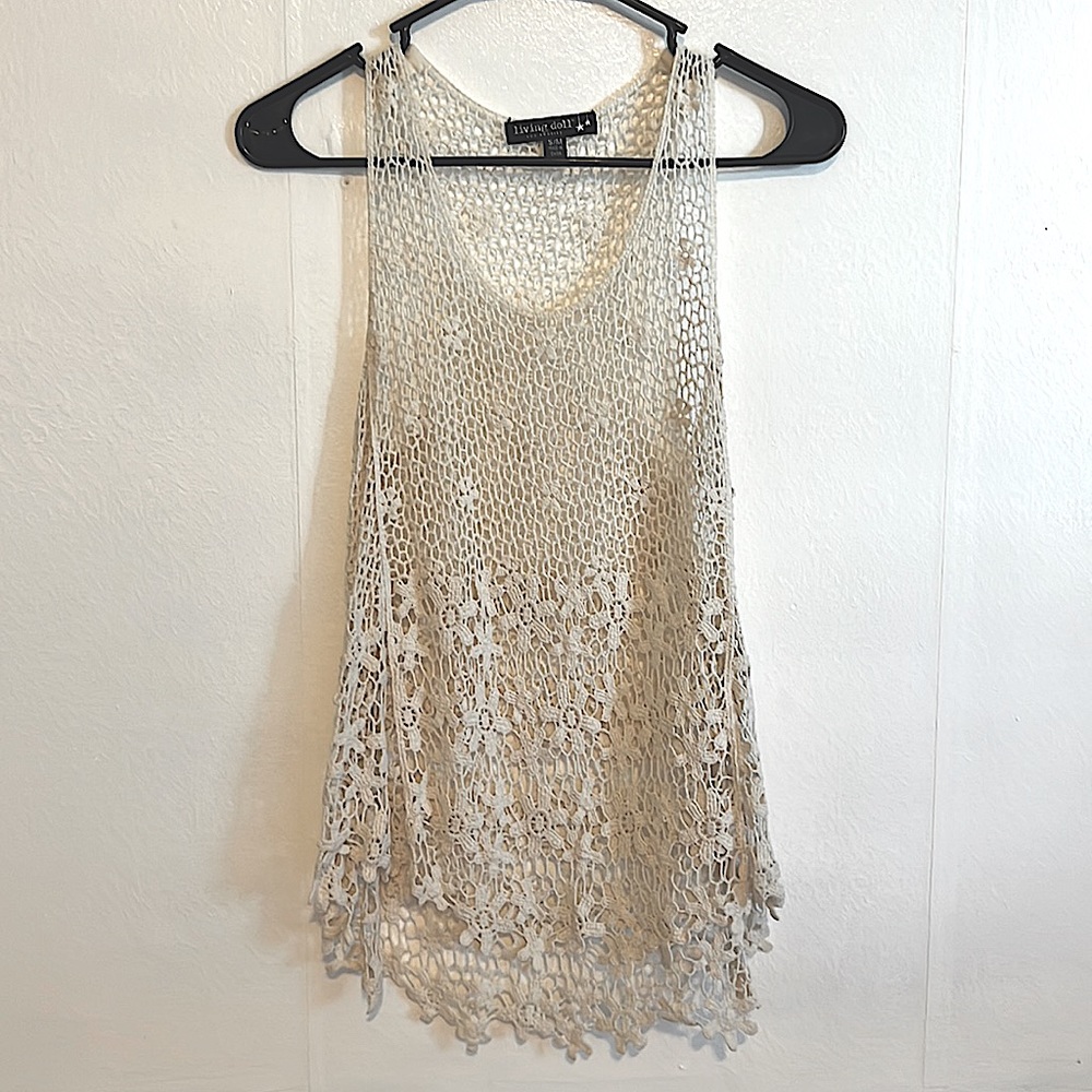 Lace tank top